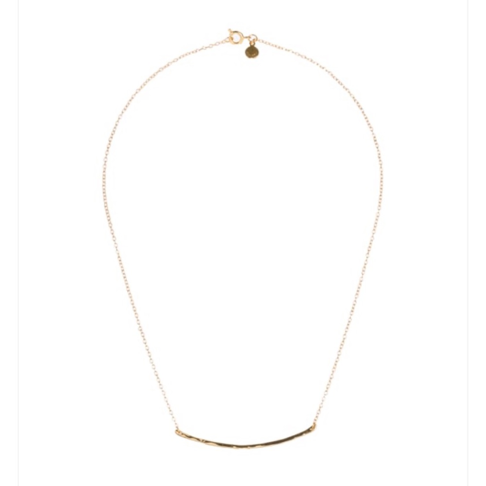 Gorjana Corinna delicate gold bar necklace